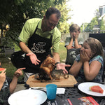 Motorcycle BBQ Chicken Beer Stand