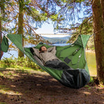 Flat Sleep Hammmock Tent With Bug Net And Suspension Kit